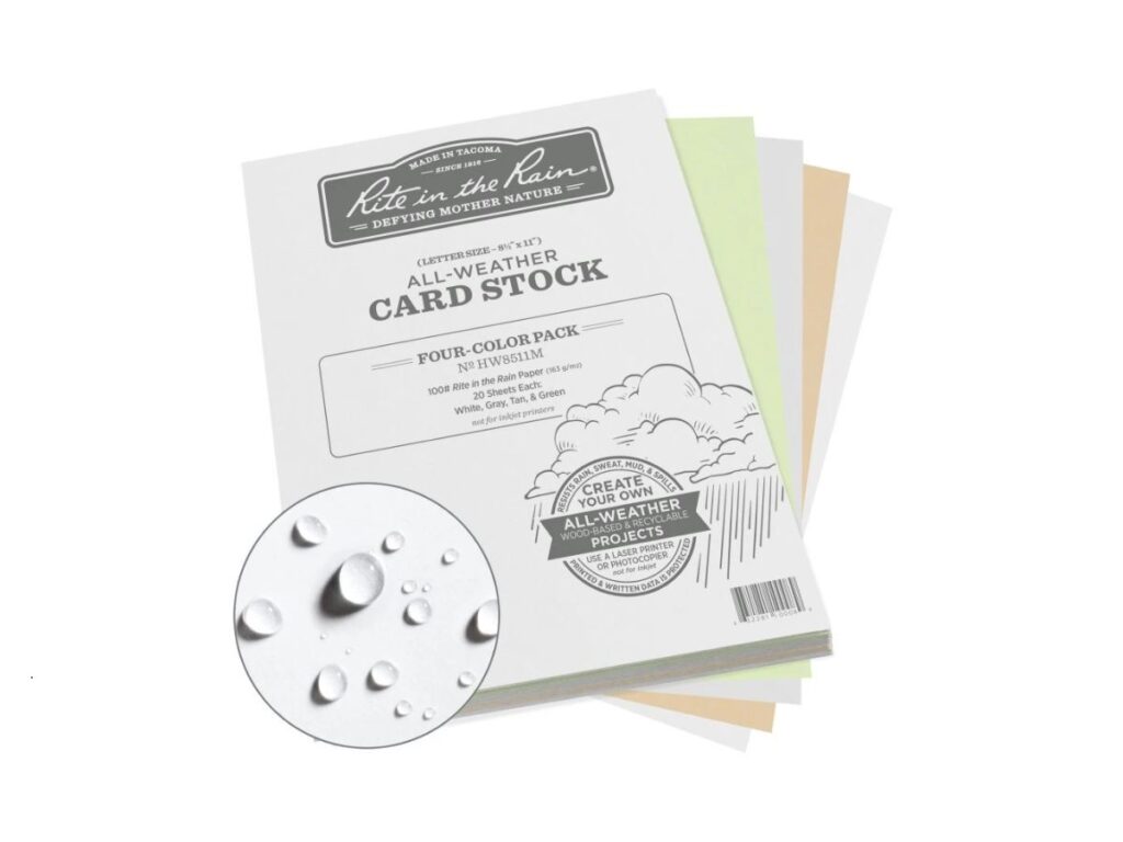 All Weather Card Stock Papers