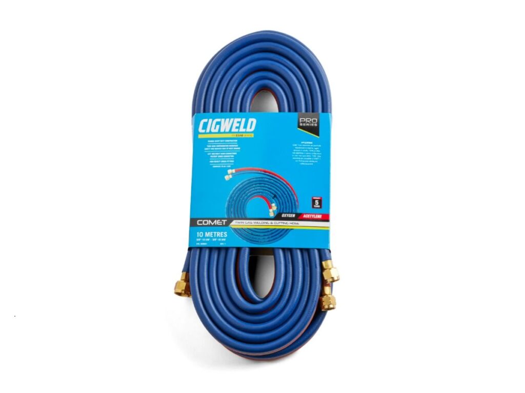 Comet Fitted Twin Hose,Oxygen/Acetylene, 10m